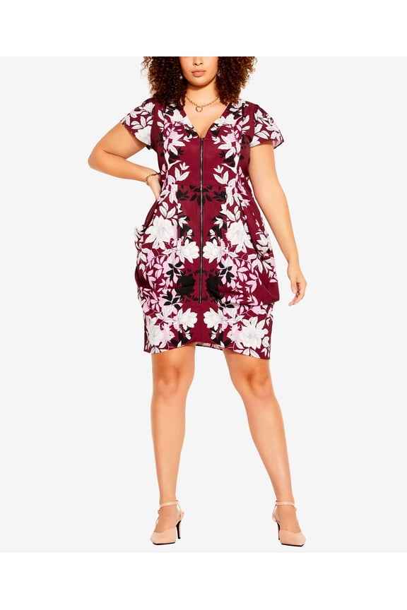 Trendy Plus Size Fly Away Tunic Top Ruby Fly Away 22W