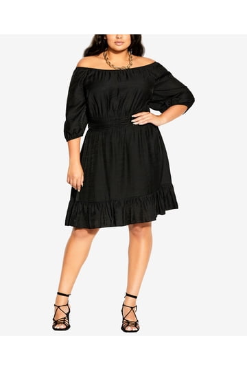 City Chic Plus Size Dresses | Black - Walmart.com
