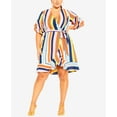 thumbnail image 1 of City Chic Trendy Plus Size Summer Stripe Faux Wrap Dress Summer Stripe 24W, 1 of 1