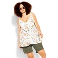 thumbnail image 1 of City Chic Trendy Plus Size Windswept Camisole Top Ivory Wind Swept 14W, 1 of 4