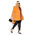 thumbnail image 1 of City Chic Women's Plus Size Hi Lo Frill Zip Fully Lined Coat, 1 of 5