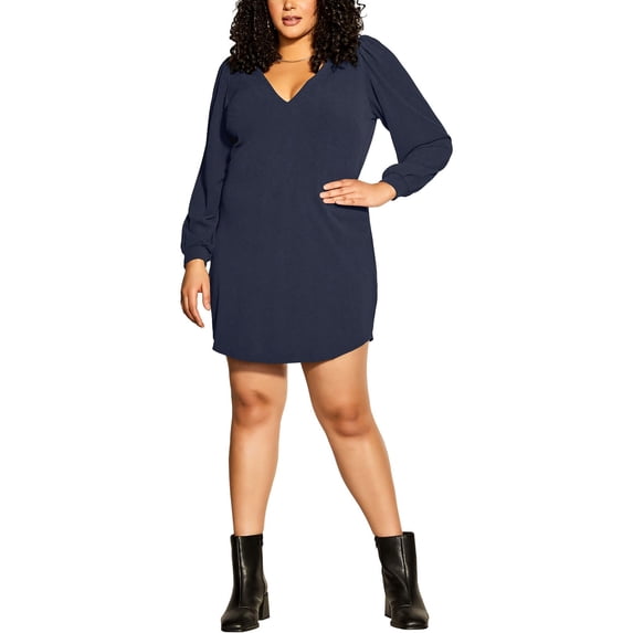 City Chic Womens Plus Party Short Mini Dress