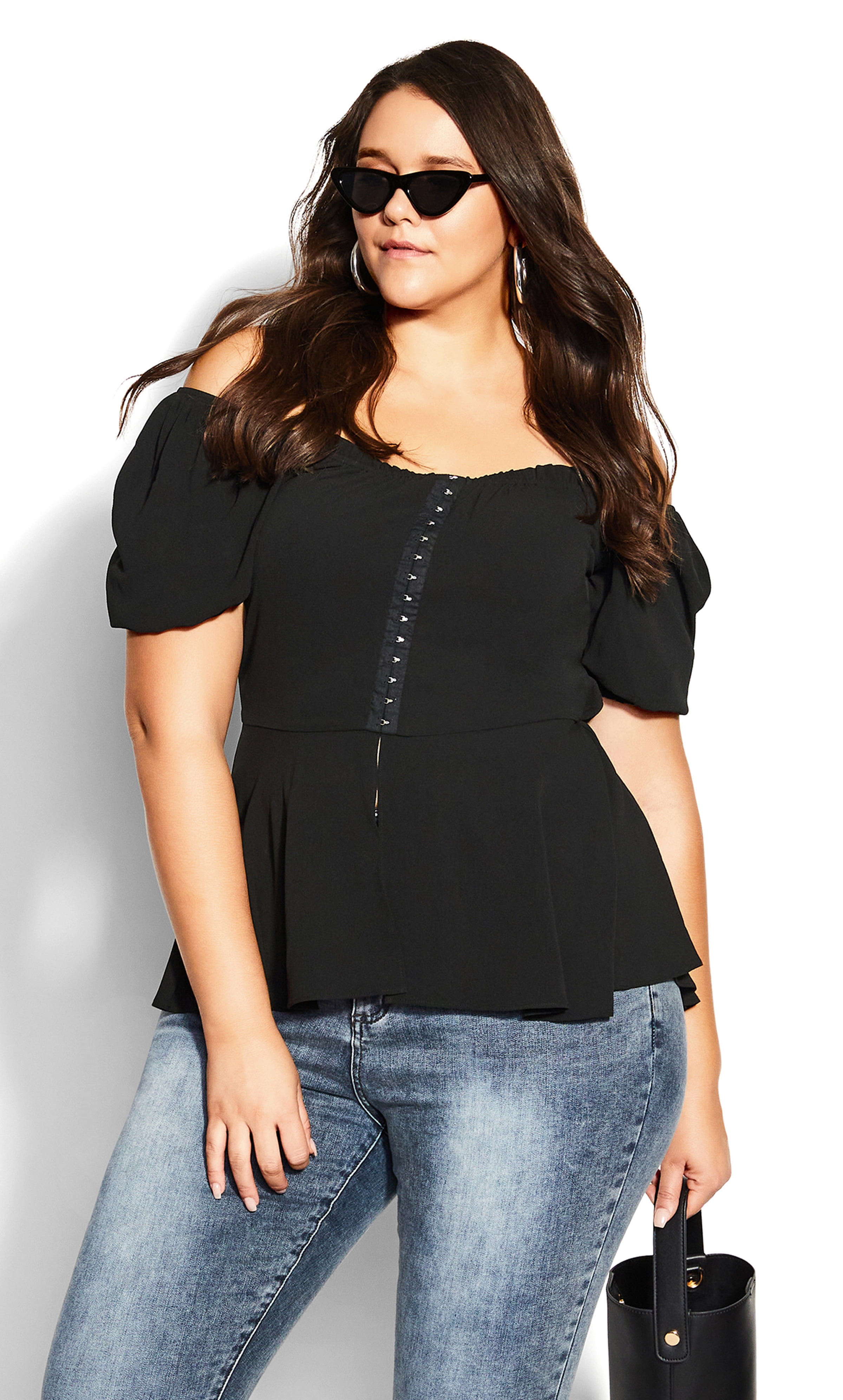 city chic off shoulder top