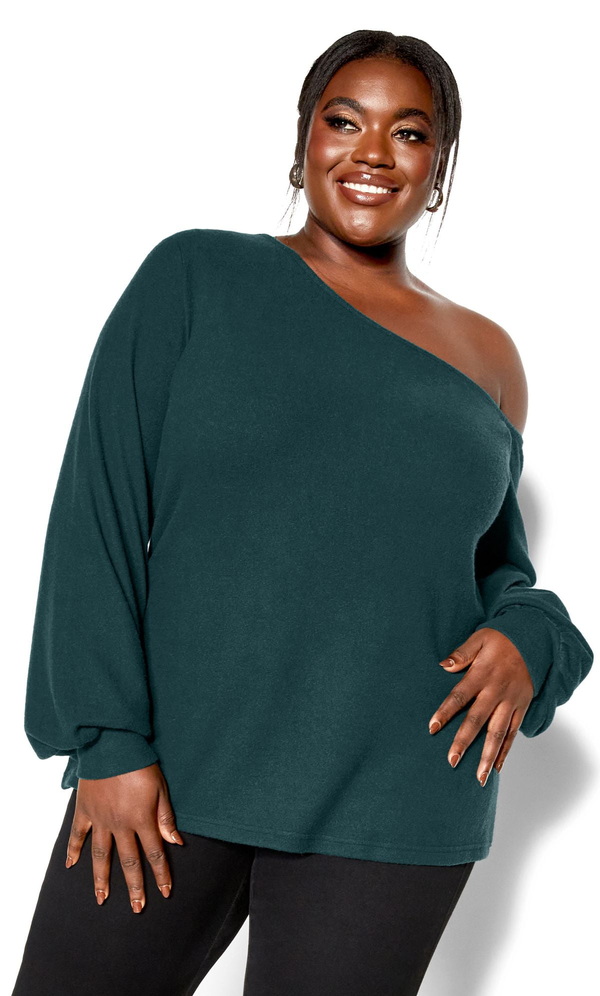 city chic off shoulder top