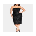 thumbnail image 1 of City Chic Women's Sequin Sofia Dress Black Size 20W, 1 of 3