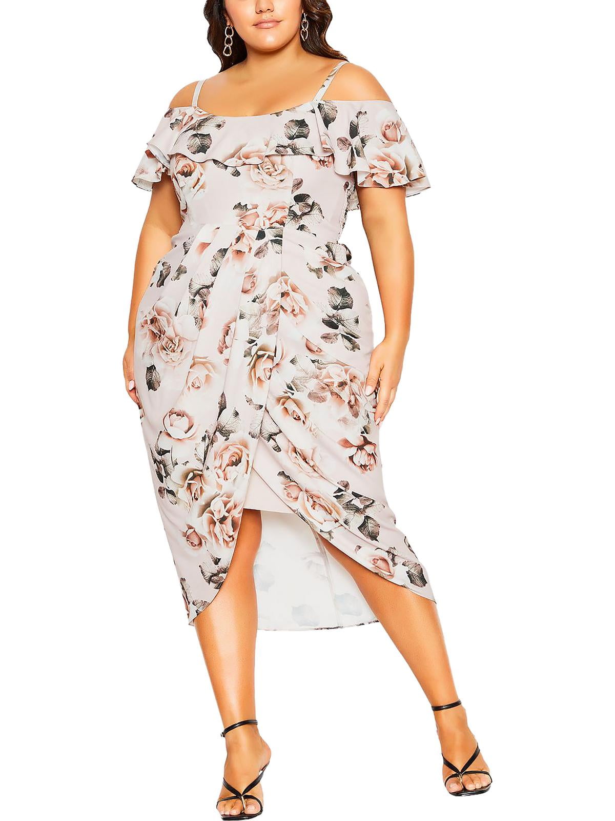 city chic midi dress City Chic Cross Neck Midi Dress