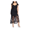 thumbnail image 1 of City Chic Womens Plus Leonie Lace Party Cocktail Dress, 1 of 3