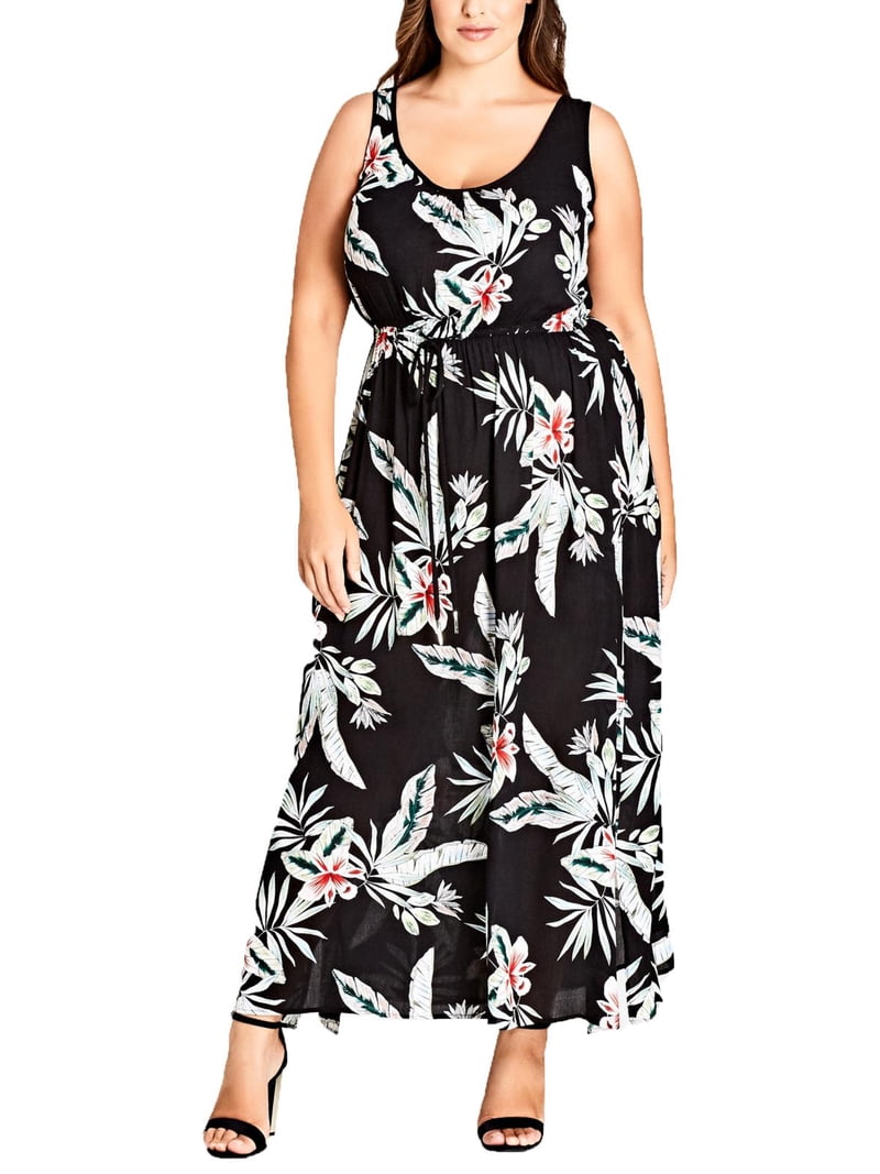 plus size a line maxi dress Chic A-Line Maxi Chiffon Plus Size Bridesmaid Dress COCOMELODY CB0775, Soft Blush