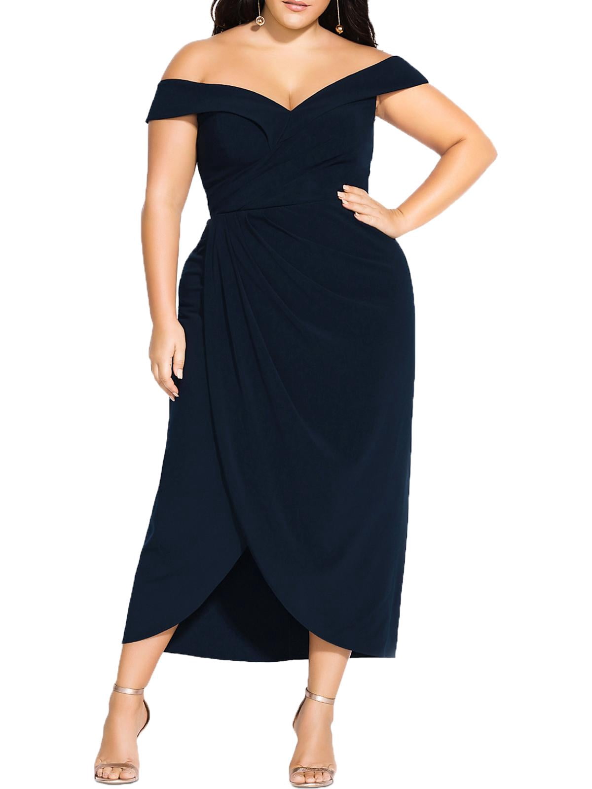 city chic navy blue dress Sexy Deep Purple Mismatched Side-slit Mermaid Floor-length Bridesmaid   SposaBridal