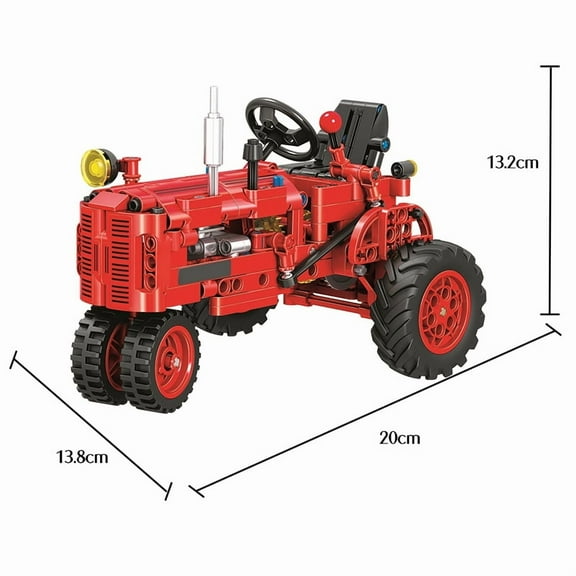 City Classic Old Fashioned Tractor Car Building Block Walking Tractor Truck Brick DIY Toys for Children Boys