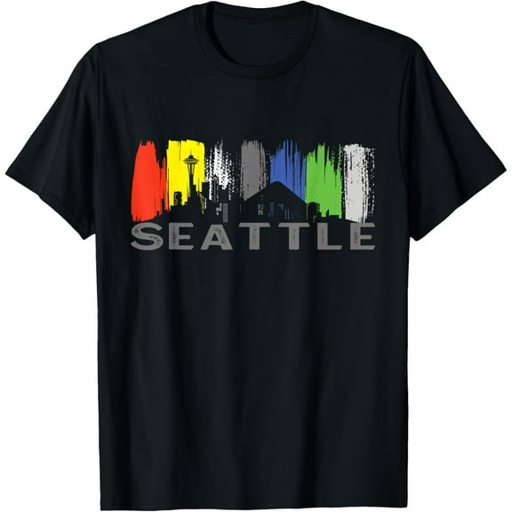 City Classic Seattle Skyline Washington T-Shirt