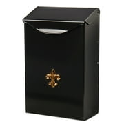 Solar Group Vertical Mailbox - Wall Mount, Weather-Resistant Metal - Black   Home & Garage Storage, Stackable Design