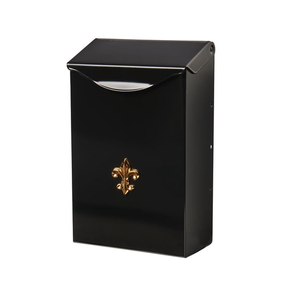 City Classic™ Vertical Wall-Mounted Mailbox for Outside, Rust-Resistant Galvanized Steel Metal Small Mail Box, Bronze