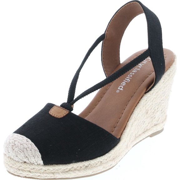 City Classified Gigi Women's Cap Toe Espadrille Wedge Sandal