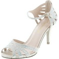 thumbnail image 1 of City Classified Reason Women's Strappy Open Toe Rhinestone Low Heel, 1 of 7
