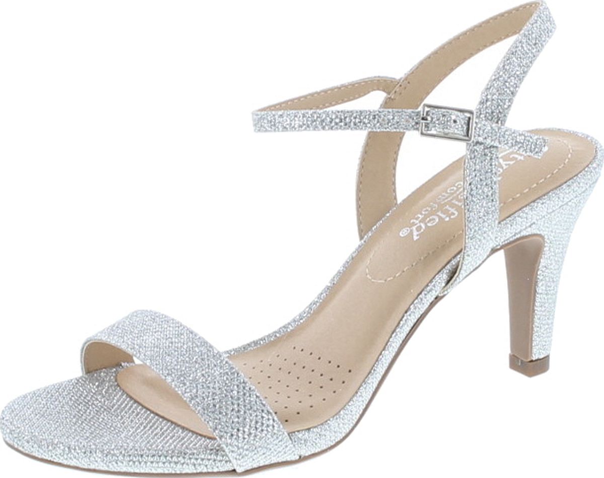 ZriEy Women's Ankle Strap Heeled Sandals | Peep Toe | Formal & Party Shoes | 7CM/4" Heel