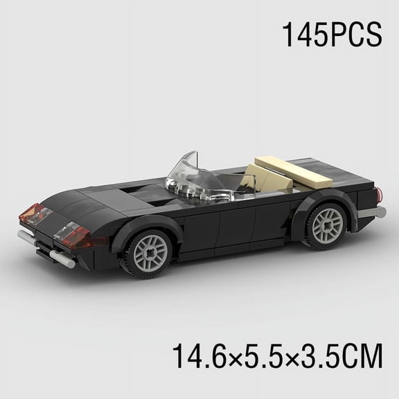 City Convertible  Old Car Speed Champions Super Race F1 Vehicle Model Building Block Racing Brick Technical Christmas Gift