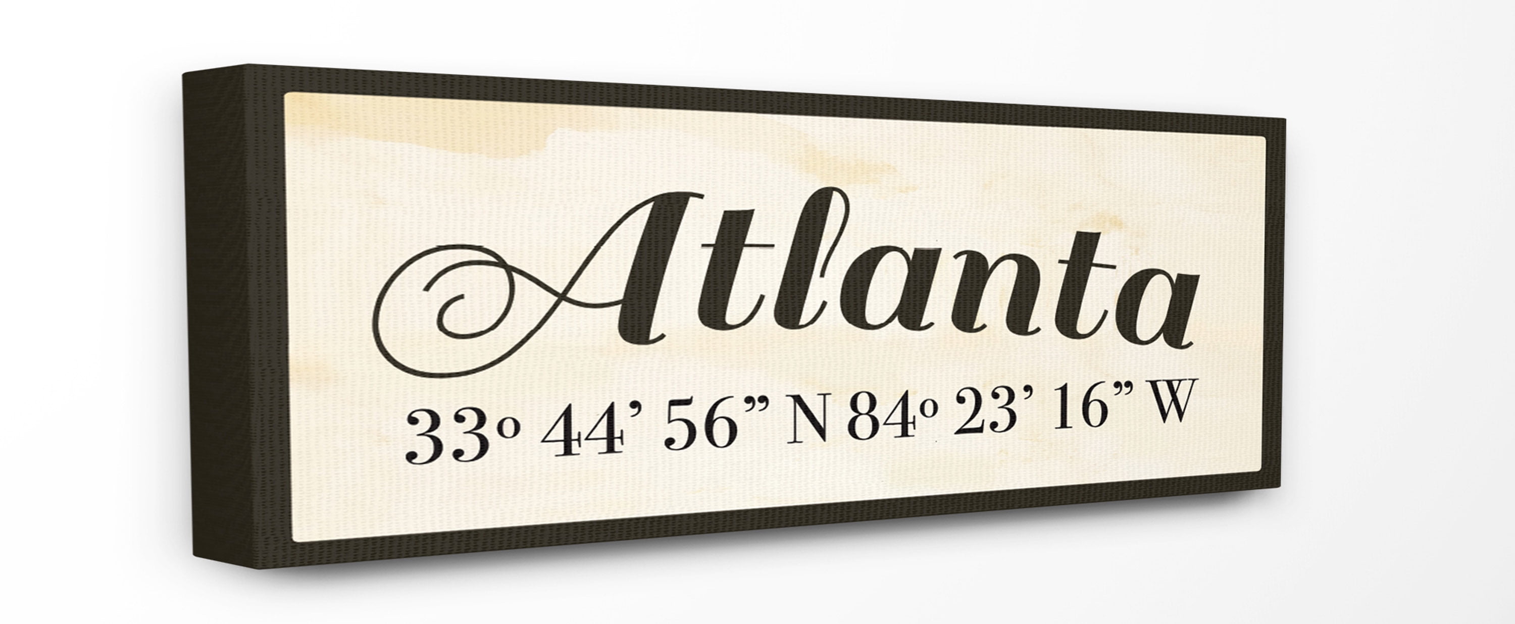 City Coordinates Atlanta Wall Art