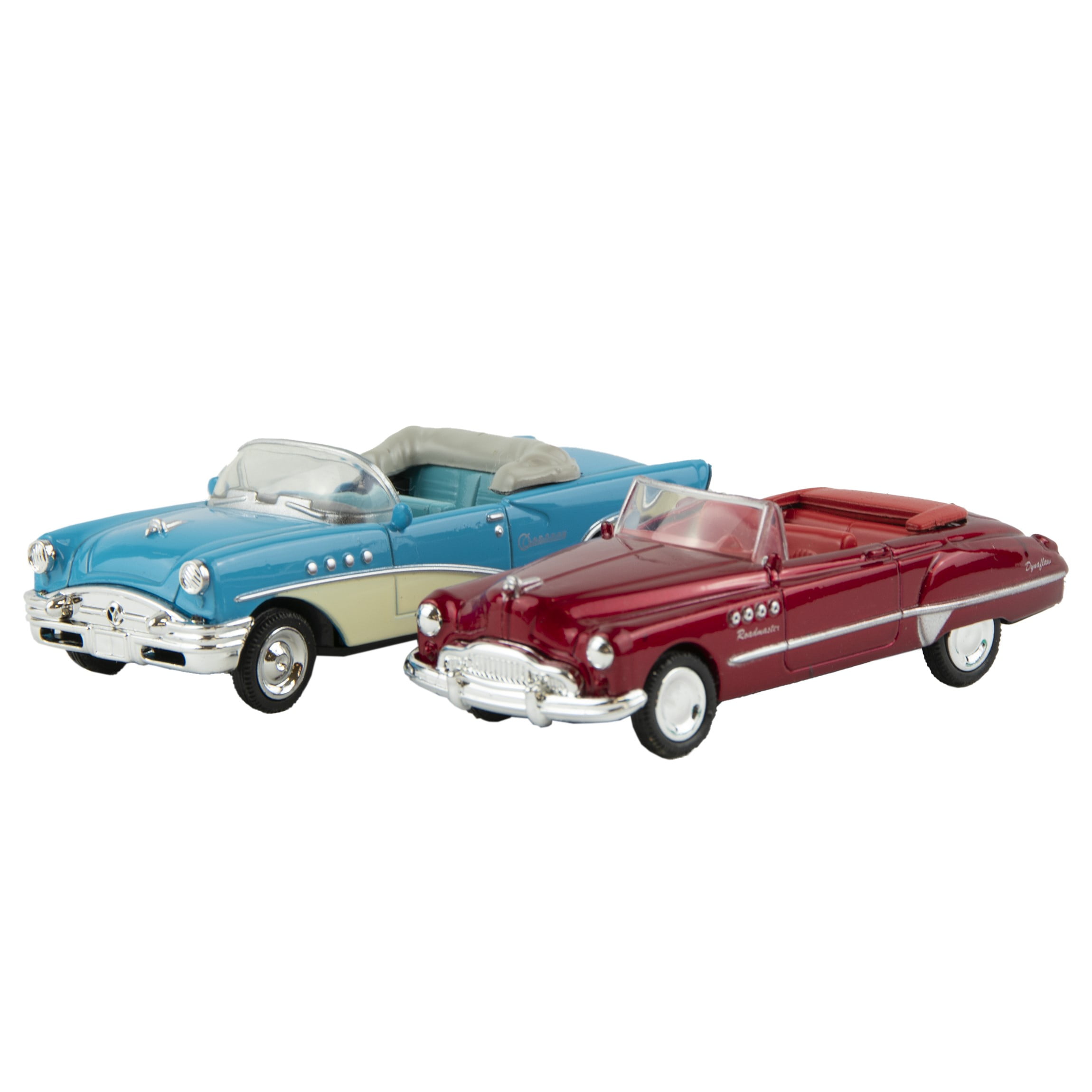 City Cruiser 1955 Buick Convertible & 1946 Buick Roadmaster Diecast Car Set