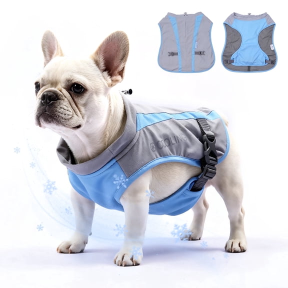 City & Cuddle Dog Cooling Vest Lightweight Breathable UPF 50 Sun Protection, Evaporative Cooling for Summer, Adjustable Fit with Harness Access, for Small Medium Large Dogs