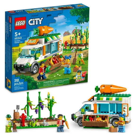 City Farmers Market Van 60345 Building Set