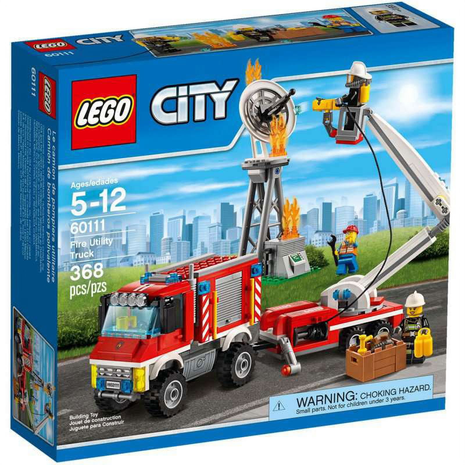 City Fire Utility Truck Set LEGO 60111 - Walmart.com