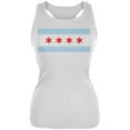 thumbnail image 1 of City Flag Chicago Juniors Soft Tank Top White MD, 1 of 1