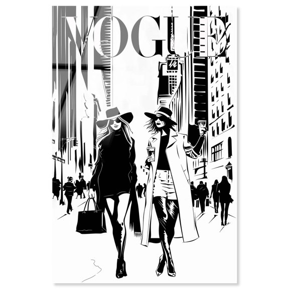 City Gals Cover Acrylic Print Fashion Art by Art Remedy, Ready to Hang, 20 x 30