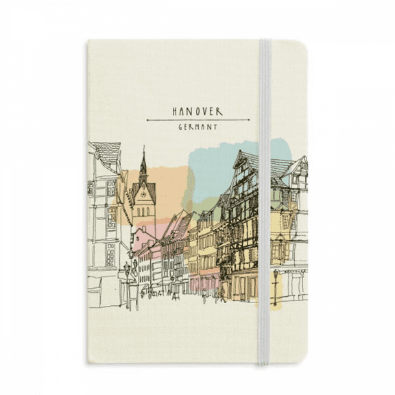 City Germany Hannover Landscape Notebook Official Fabric Hard Cover Classic Journal Diary