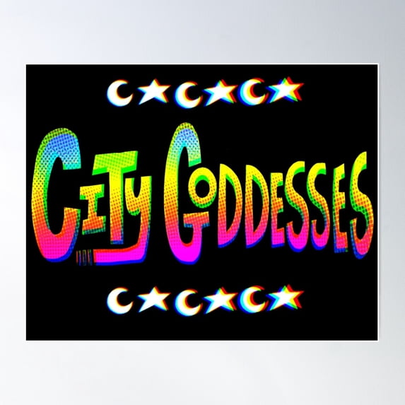 City Goddesses Poster Wall Art, Modern Wall Decor For Living Room Bedroom, 16x24 UNFRAMED