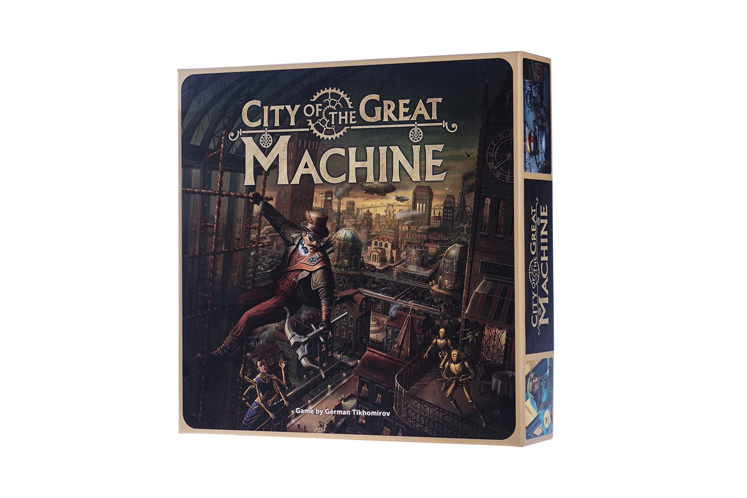 City of The Great Machine. Stand-in Heroes Board Game Expansion |1-4 Players | Ages 14 and up | Steampunk | One-vs-Many | Hidden Movement | Cooperative & Solo | Average Playtime 60-90 min City of The Great Machine. Stand-in Heroes Board Game Expansion |1-4 Players | Ages 14 and up | Steampunk | One-vs-Many | Hidden Movement | Cooperative & Solo | Average Playtime 60-90 min