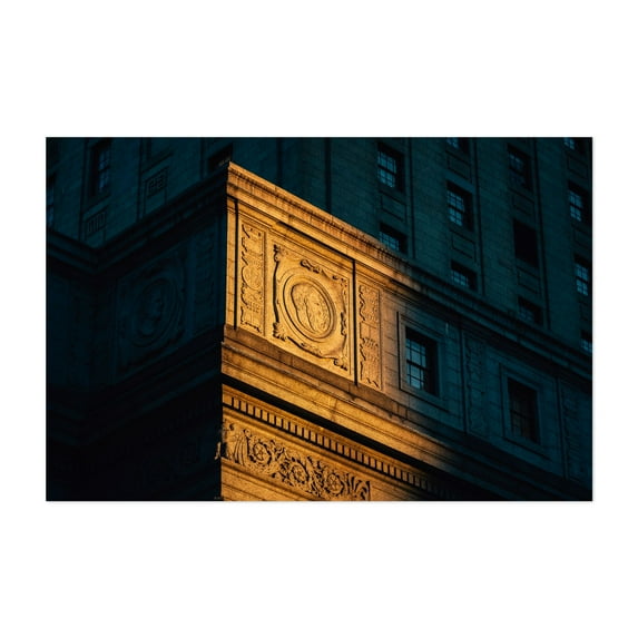 City Hall Architecture - Manhattan New York Photography Unframed Wall Art Print 8 x 12 inches