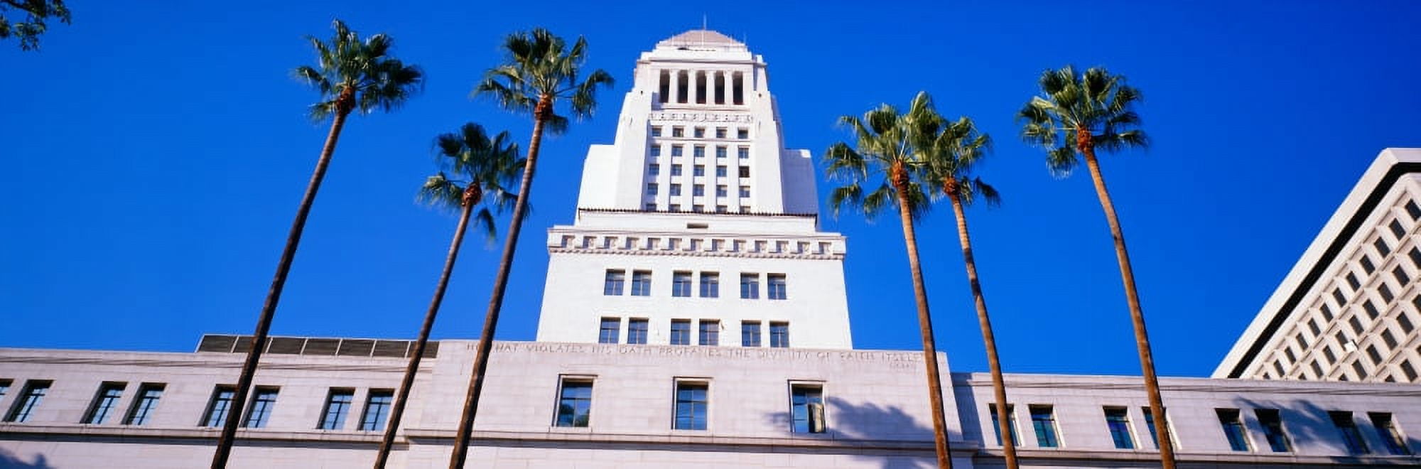 City Hall Los Angeles California Canvas Art - Panoramic Images (27 x 9)