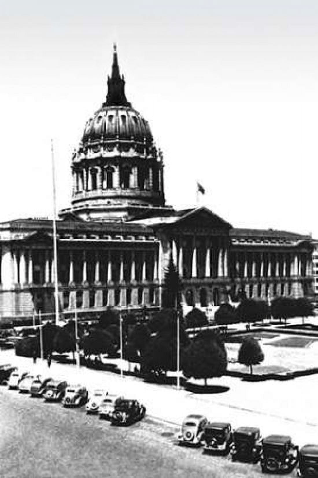 City Hall San Francisco CA Canvas Art - Vintage San Francisco (12 x 18)