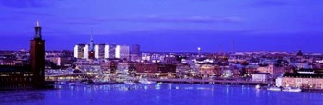 City Hall Stockholm Sweden Canvas Art - Panoramic Images (18 x 6)