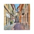 thumbnail image 1 of City Head Scarf, Alba Town Italy Street, Head Wrap, 3 Sizes, by Ambesonne, 1 of 2