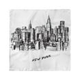 thumbnail image 1 of City Head Scarf, Sketch of New York Skyscape, Head Wrap, 3 Sizes, by Ambesonne, 1 of 2