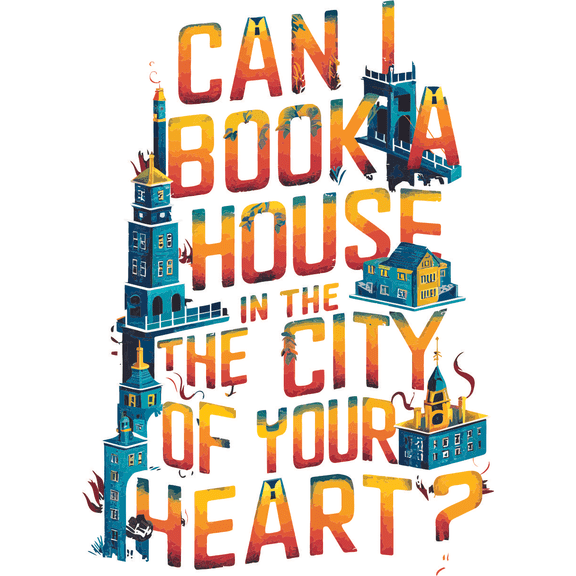 City of your Heart Love Romance Quote Positive Life Motivation Inspiration Quotes Saying Wall Art Sticker Designs Vinyl Stickers For Home House Walls Rooms Windows Bedroom Decoration Size (8x12 inch)