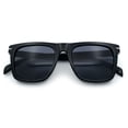 thumbnail image 1 of City Hipster Oversized Rectangle Horn Rim Retro Sunglasses All Black, 1 of 8