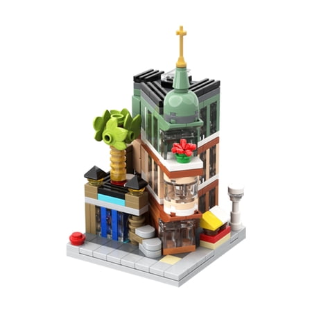 City Hotle House Building Set, Mini Flower Garden Hotel MOC Building Kit Compatible with Lego, Creator Building Toy Set Birthday Gift for Kids (275Pcs)