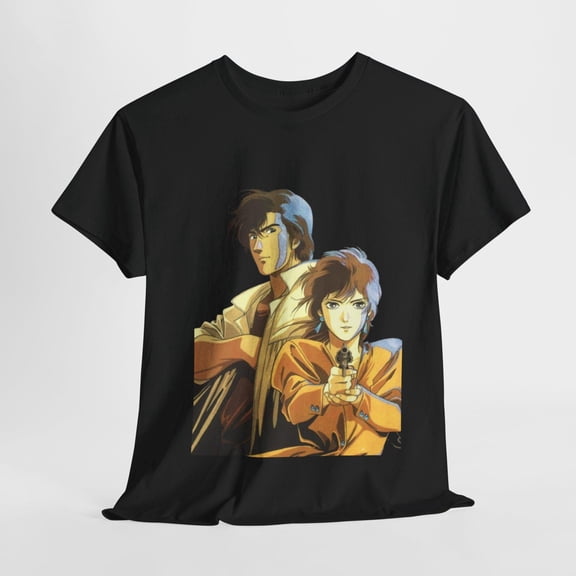 City Hunter Unisex T-shirt, Anime Manga Tee, Vintage Style Shirt, Ryo Saeba T-shirt, 80s Anime, Gift for Him or Her, Japanese Manga Merch