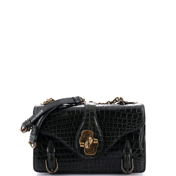 Pre-Owned City Knot Flap Bag Crocodile By Rebag
