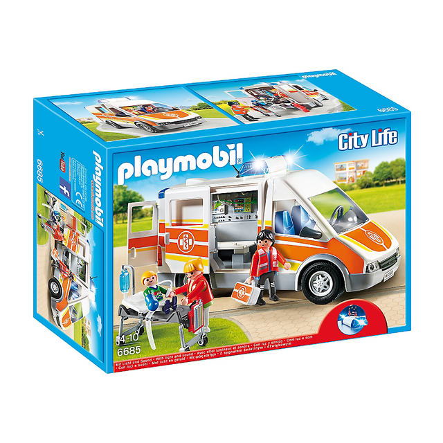 Ambulance with Lights and Sound Playset 6685