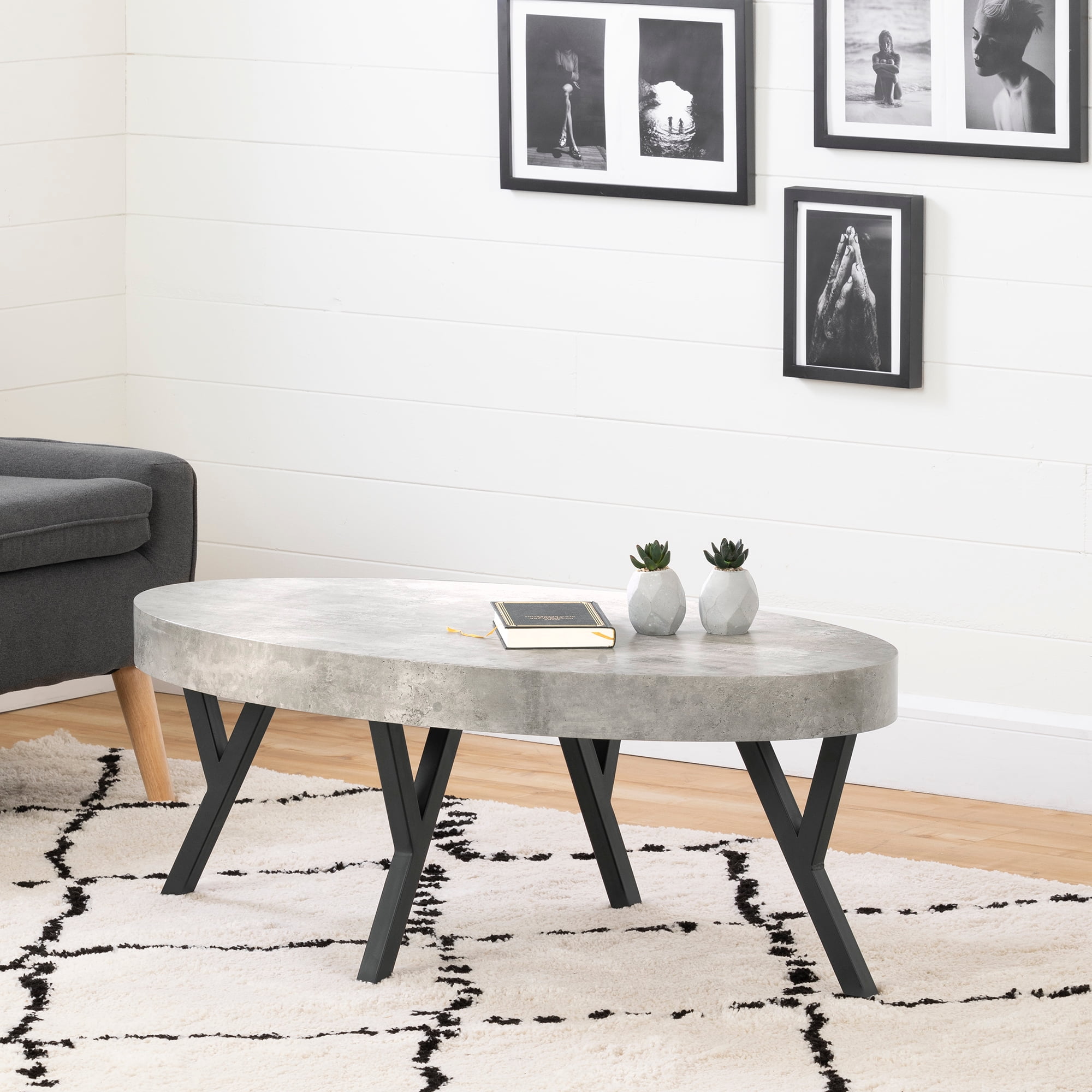 Concrete look coffee table online