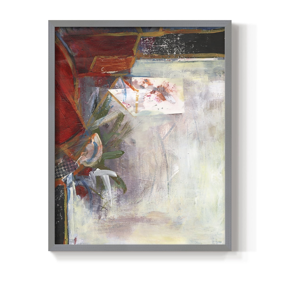 City Life III Framed Print in Gray Solid Wood Framed Print No Nail Hanging
