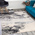thumbnail image 1 of City Light Black 6'7" x 9' Modern Rectangle Area Rug, 1 of 6