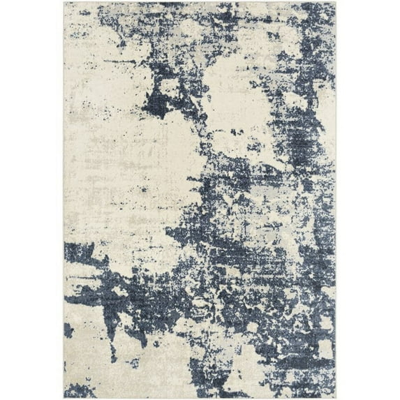 City Light Navy 6'7" x 9' Modern Rectangle Area Rug
