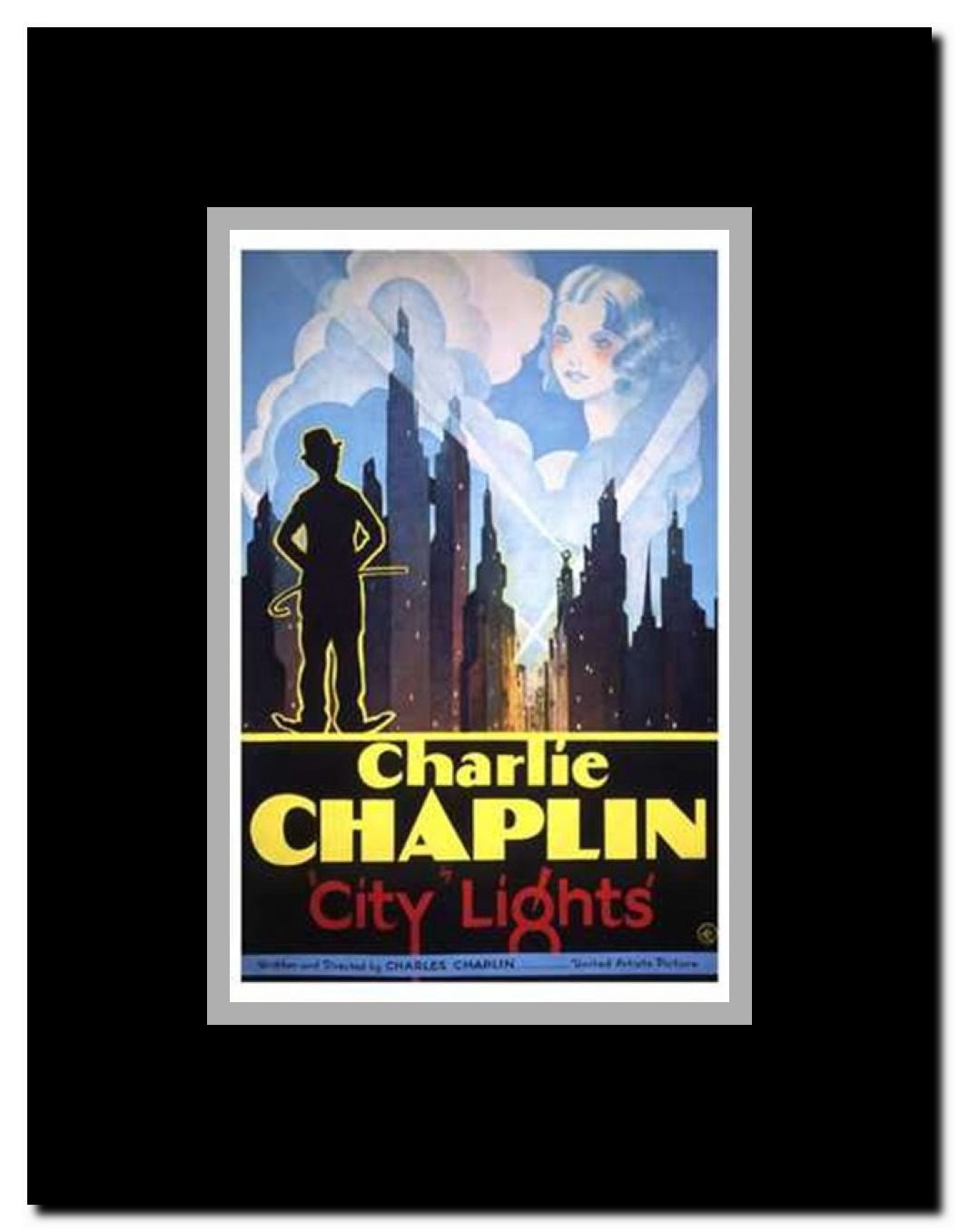 City Lights Framed Movie Poster