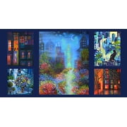 City Lights Panel 23x 42 Cotton Fabric by Clothworks