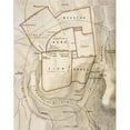 thumbnail image 1 of City Map Of Ancient Jerusalem From The Citizens Atlas Of The World Published London Circa 1899 Poster Print, 1 of 2